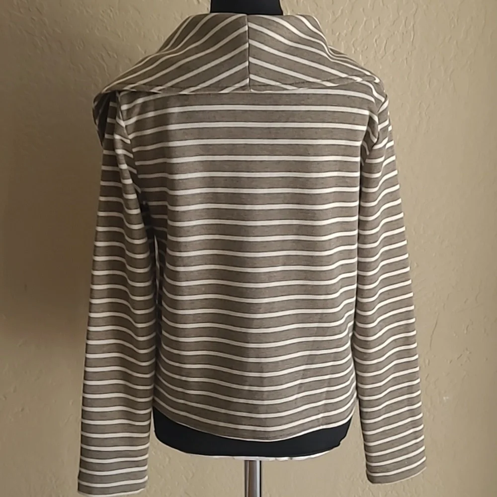 Striped Brown Mystree Women's Jacket Size Small - Picture 4 of 6